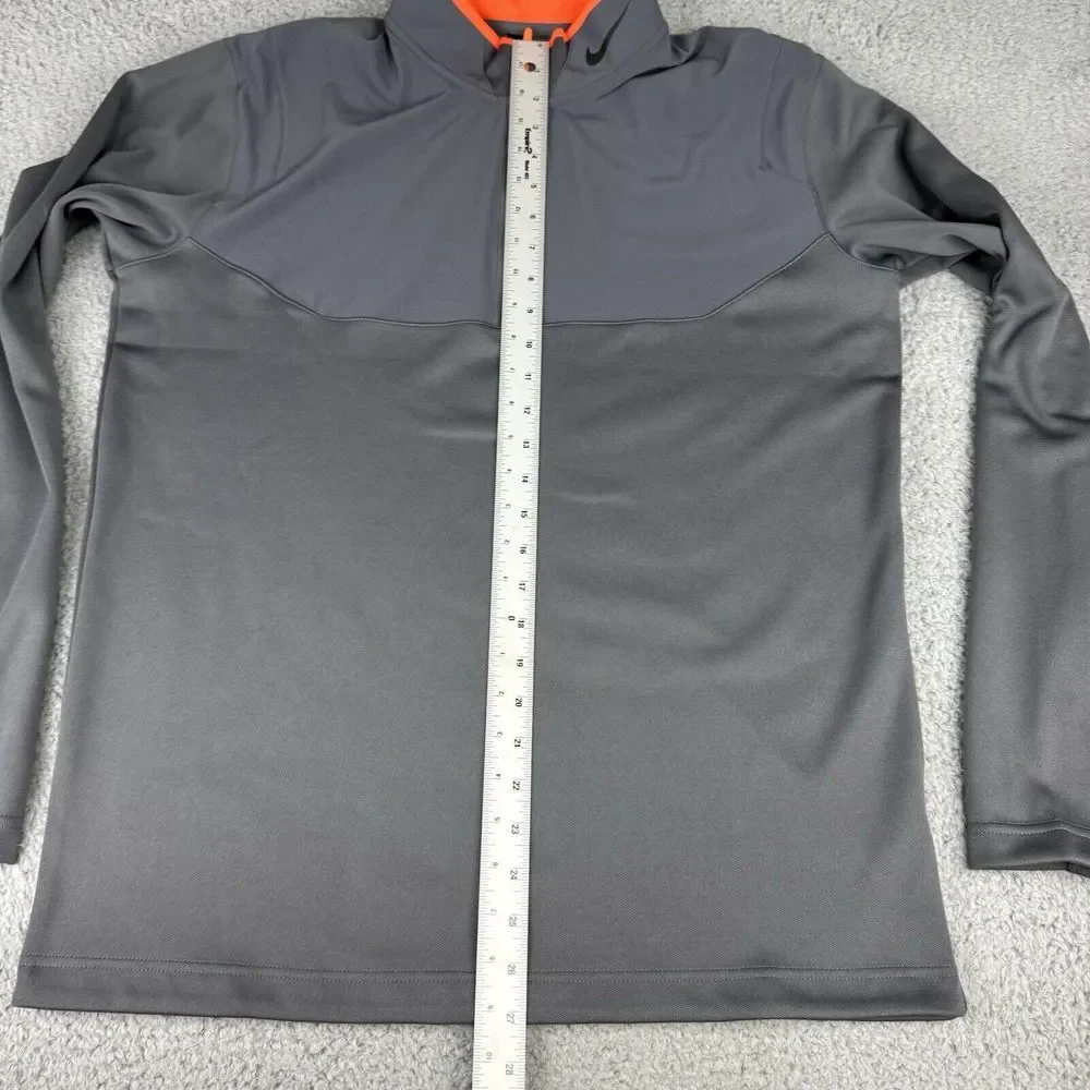 Nike Gilet Mens M Grey Golf Tour‎ Performance Dri Fit Medalist 1/4 Zip Jacket